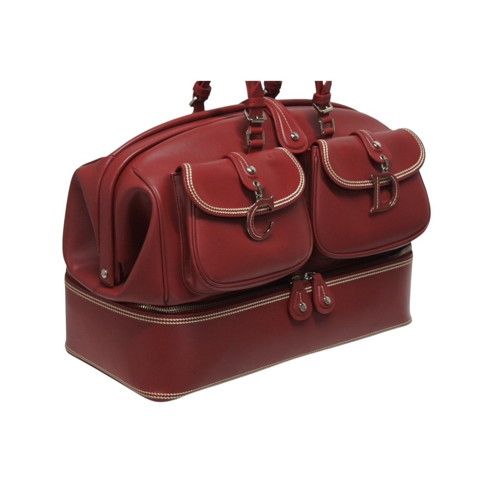 Christian Dior Doctors Bag Red Leather - Picture 4 of 10